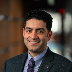 portrait of associate professor, Dr. Arash Zaghi